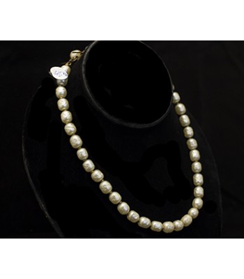 Miriam Haskell Glass Seaded Pearl Necklace